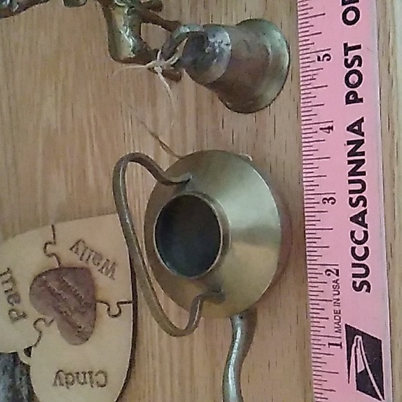 VINTAGE BRASS COLLECTION  Lot of 8 Beauties  Mid-century Modern - Picture 4 of 16